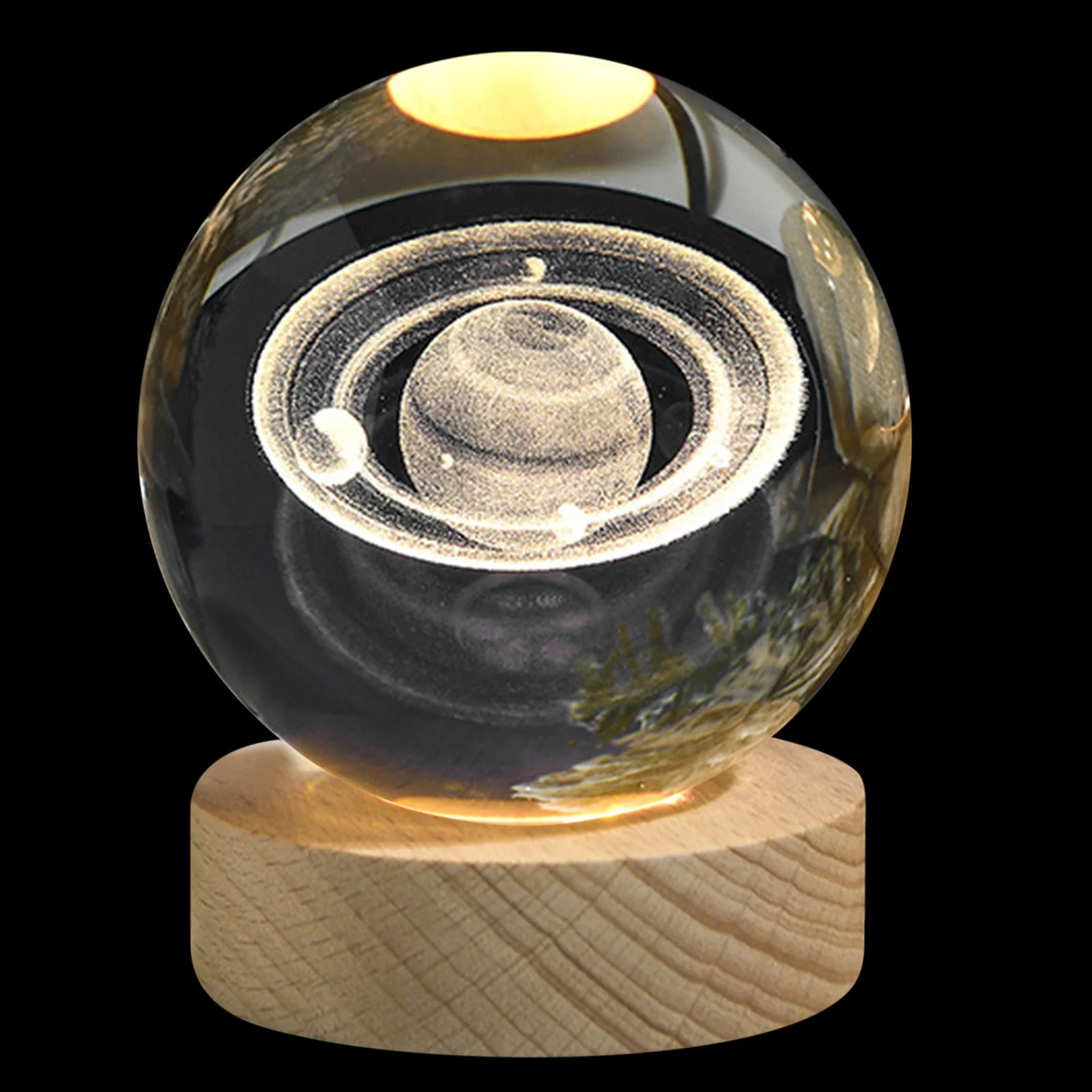 Home Decor , Glowing Planetary Galaxy Astronaut Crystal Ball Night Lights U Power Warm/Rgb Bedside Light Kid Gift Night Lamp